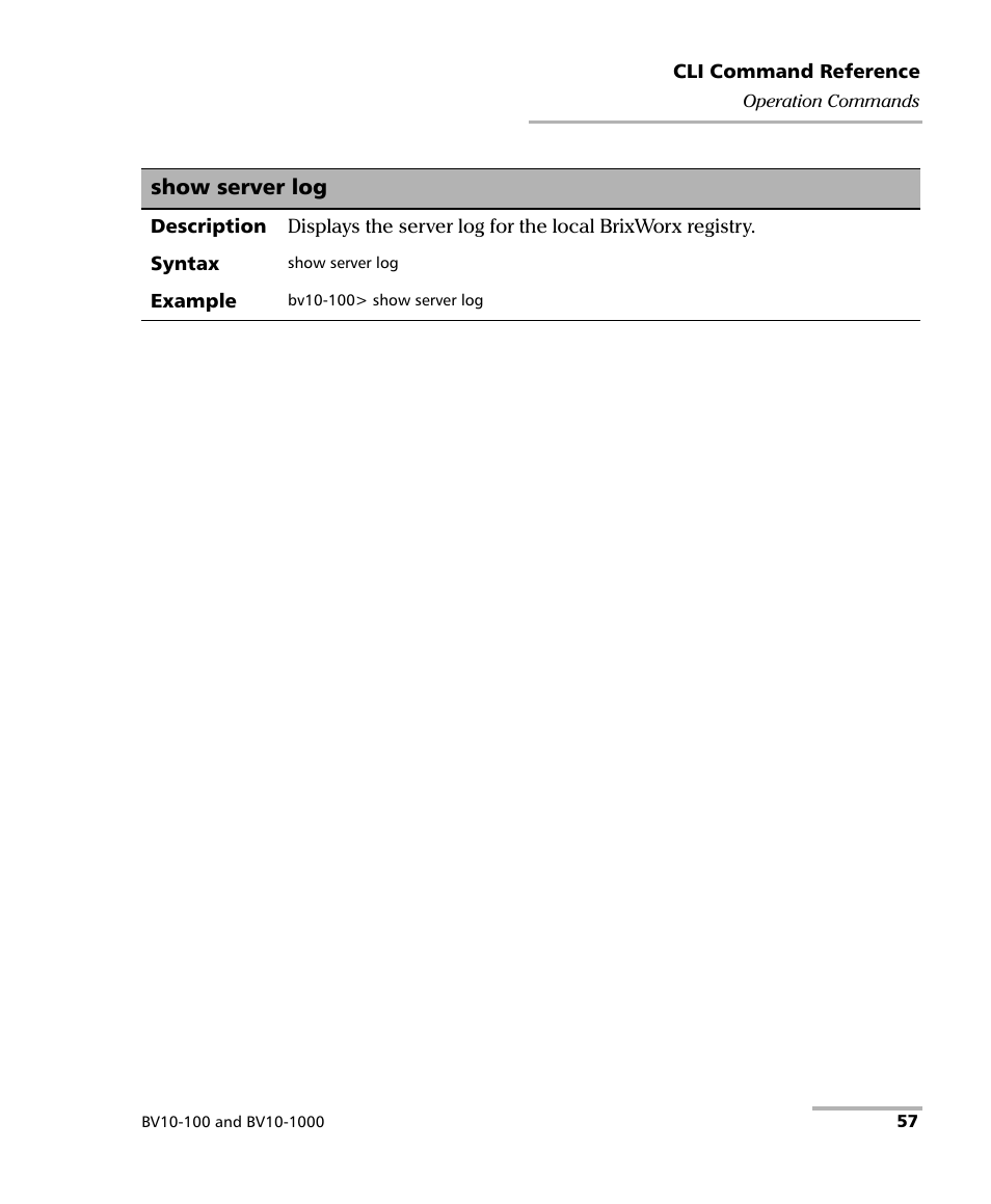 Show server log | EXFO BV10 Performance Endpoint Unit User Manual | Page 63 / 116