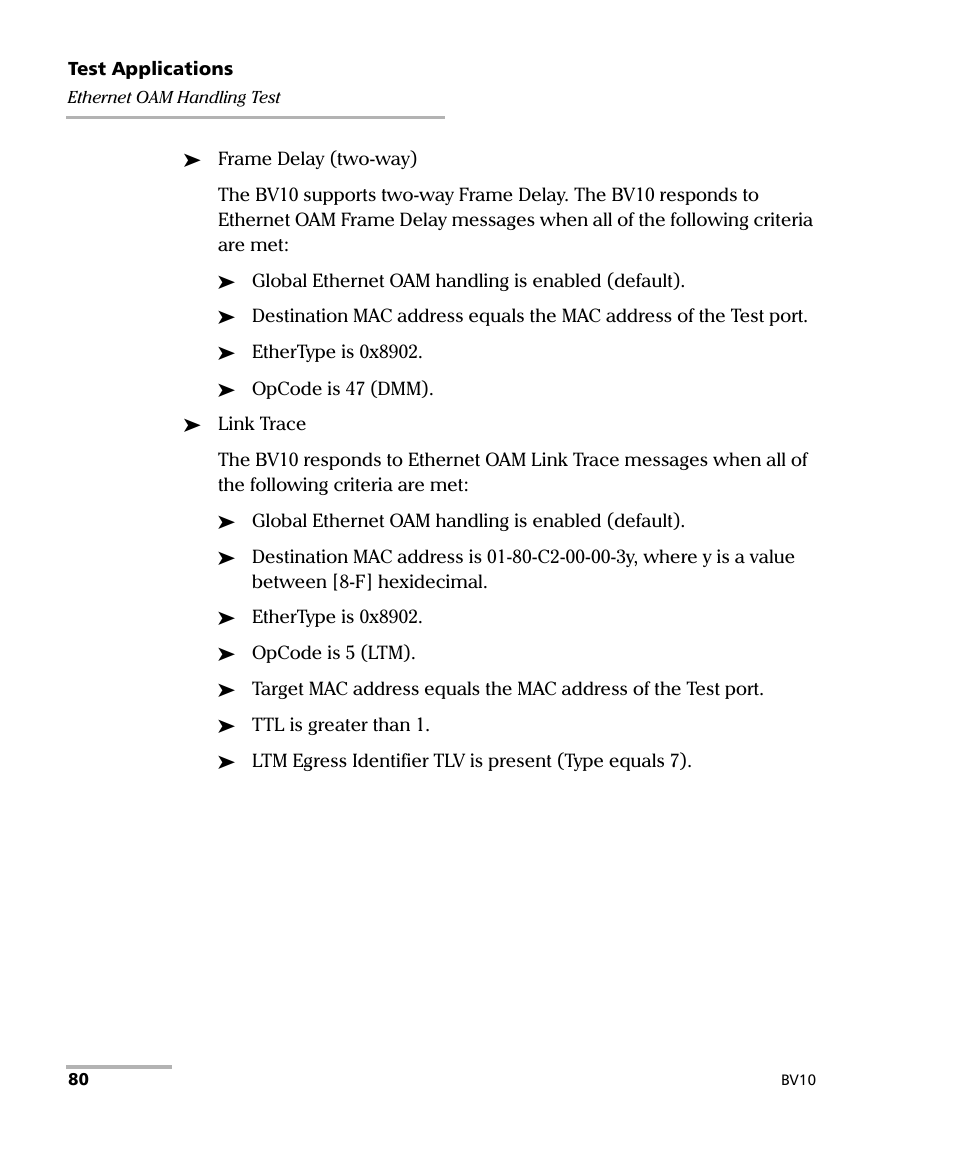 EXFO BV10 Performance Endpoint Unit User Manual | Page 86 / 116
