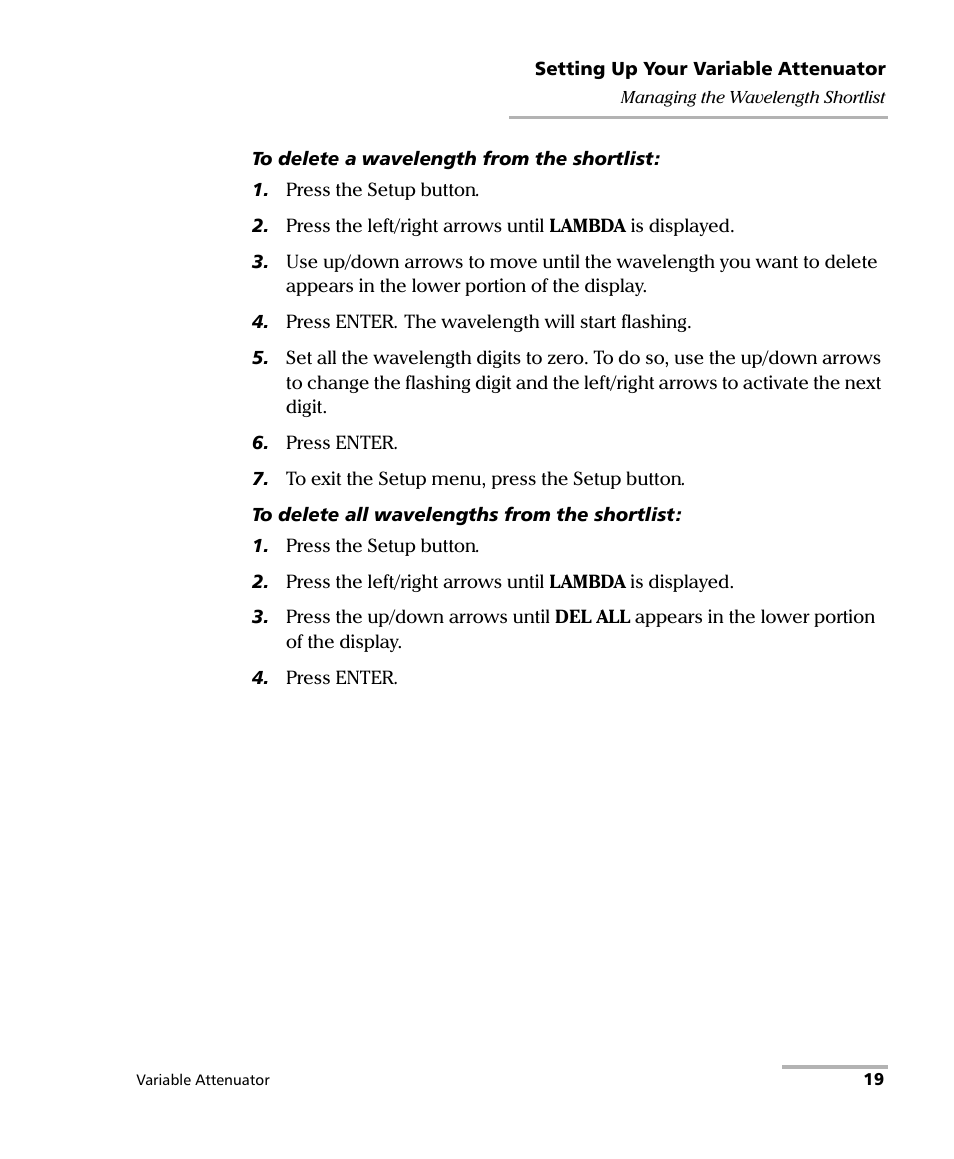 EXFO FVA-3150 Variable Attenuator User Manual | Page 25 / 115
