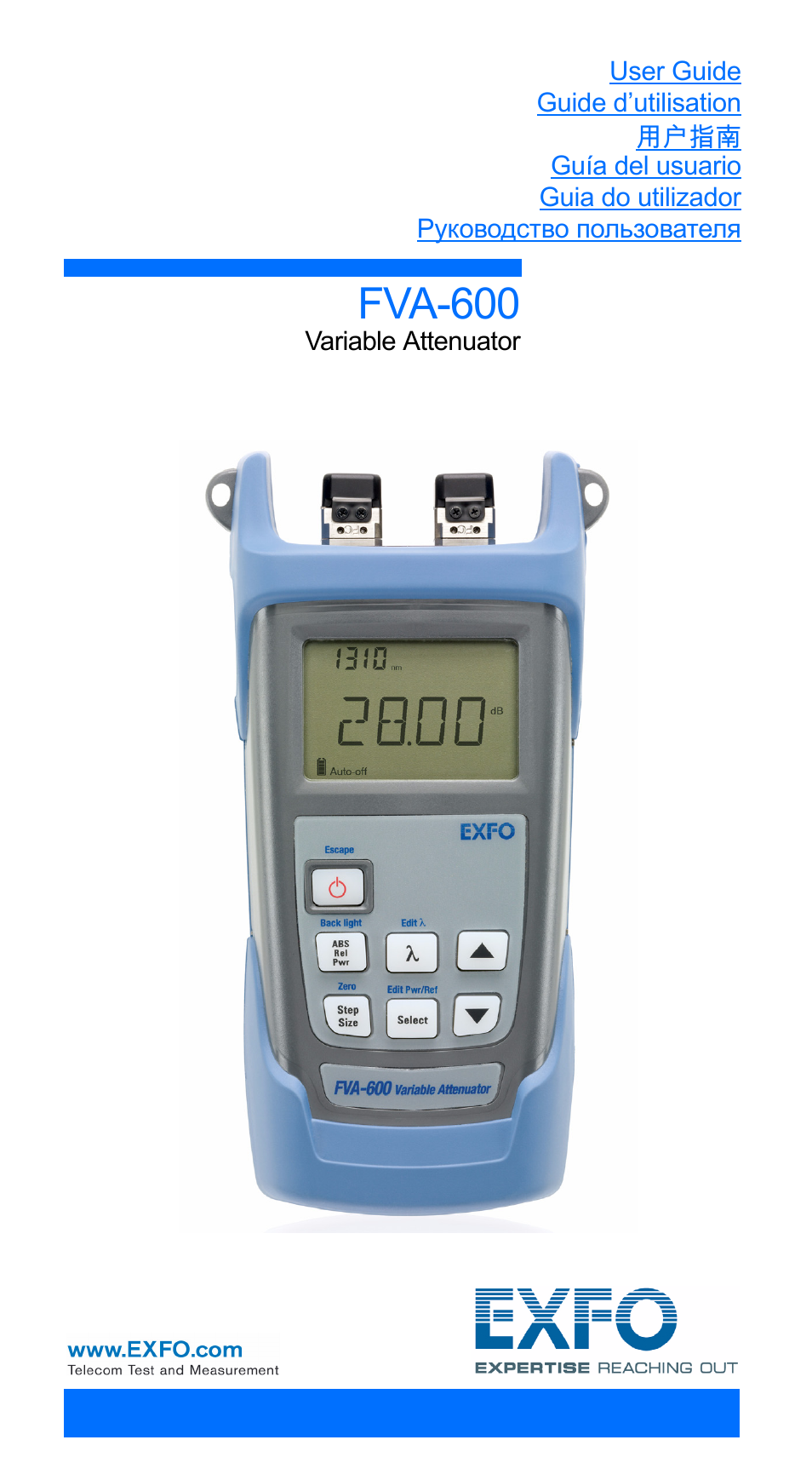 EXFO FVA-600 User Manual | 215 pages