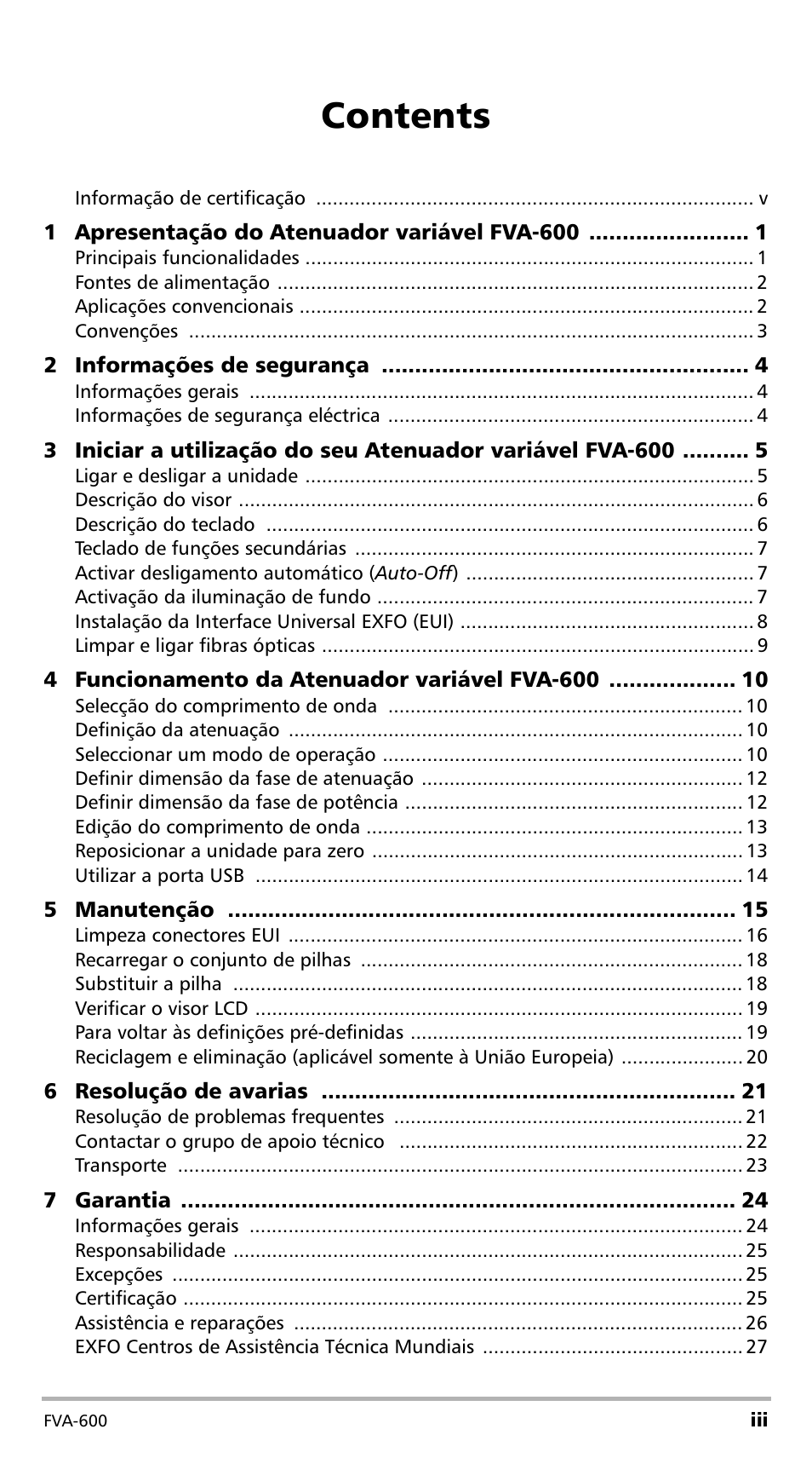 EXFO FVA-600 User Manual | Page 145 / 215