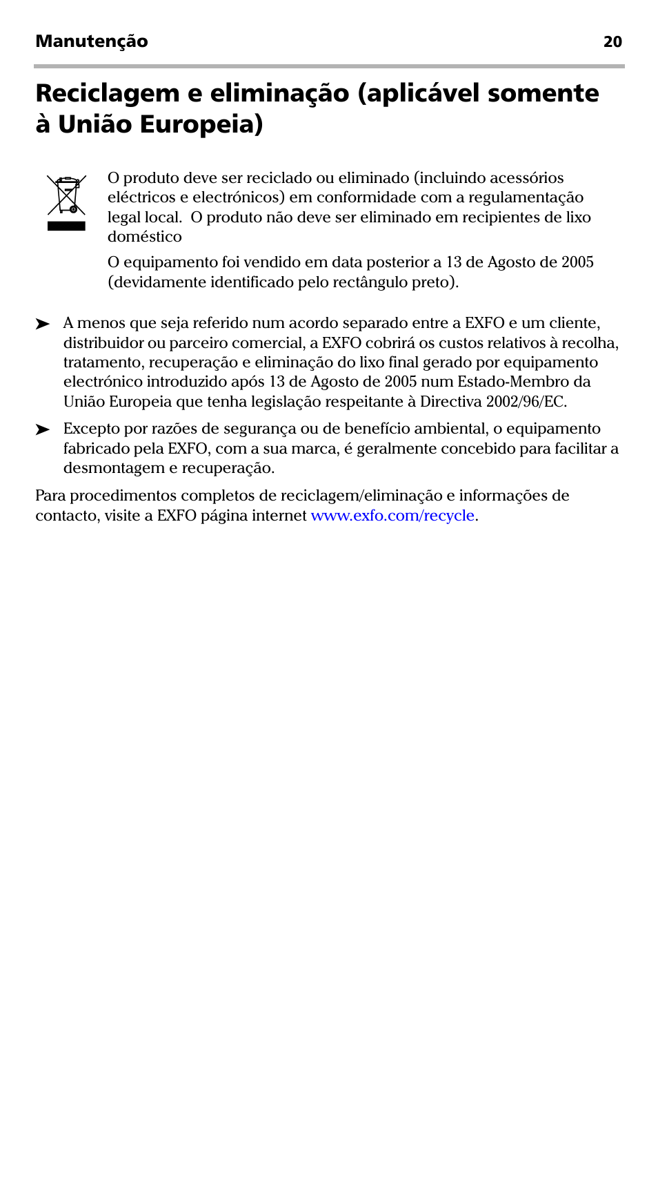 EXFO FVA-600 User Manual | Page 168 / 215