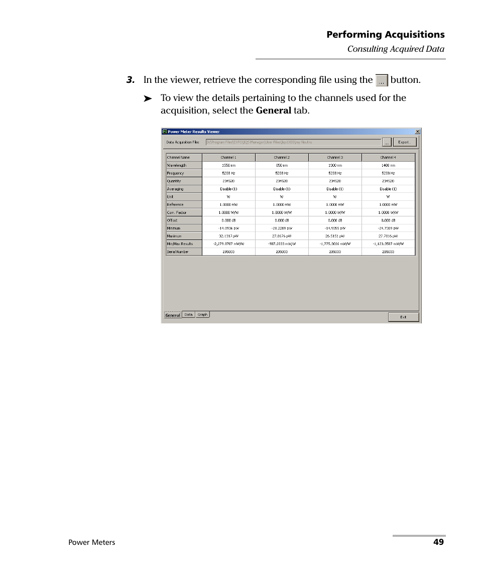 EXFO IQS-1500 Power Meters for IQS-500/600 User Manual | Page 57 / 172