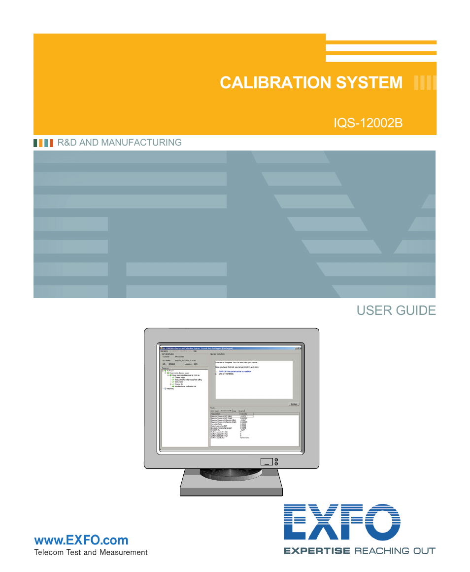 EXFO IQS-12002B Calibration System User Manual | 108 pages