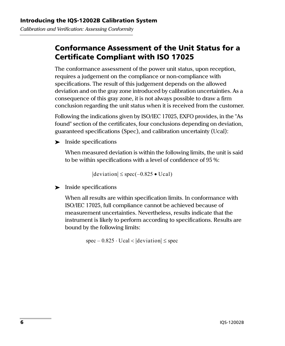 EXFO IQS-12002B Calibration System User Manual | Page 10 / 108