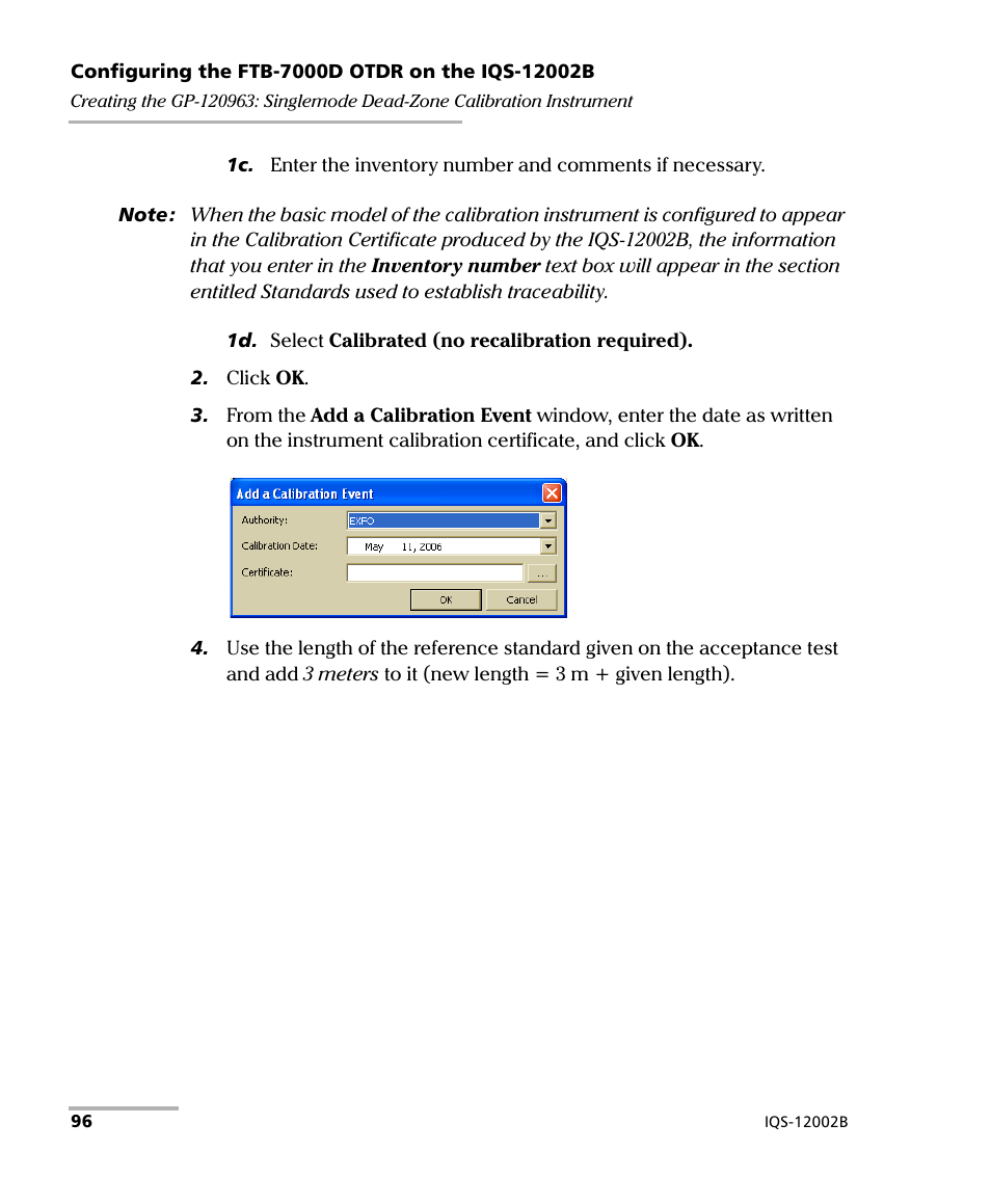 EXFO IQS-12002B Calibration System User Manual | Page 100 / 108