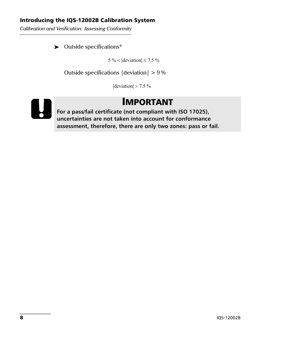 Mportant | EXFO IQS-12002B Calibration System User Manual | Page 12 / 108