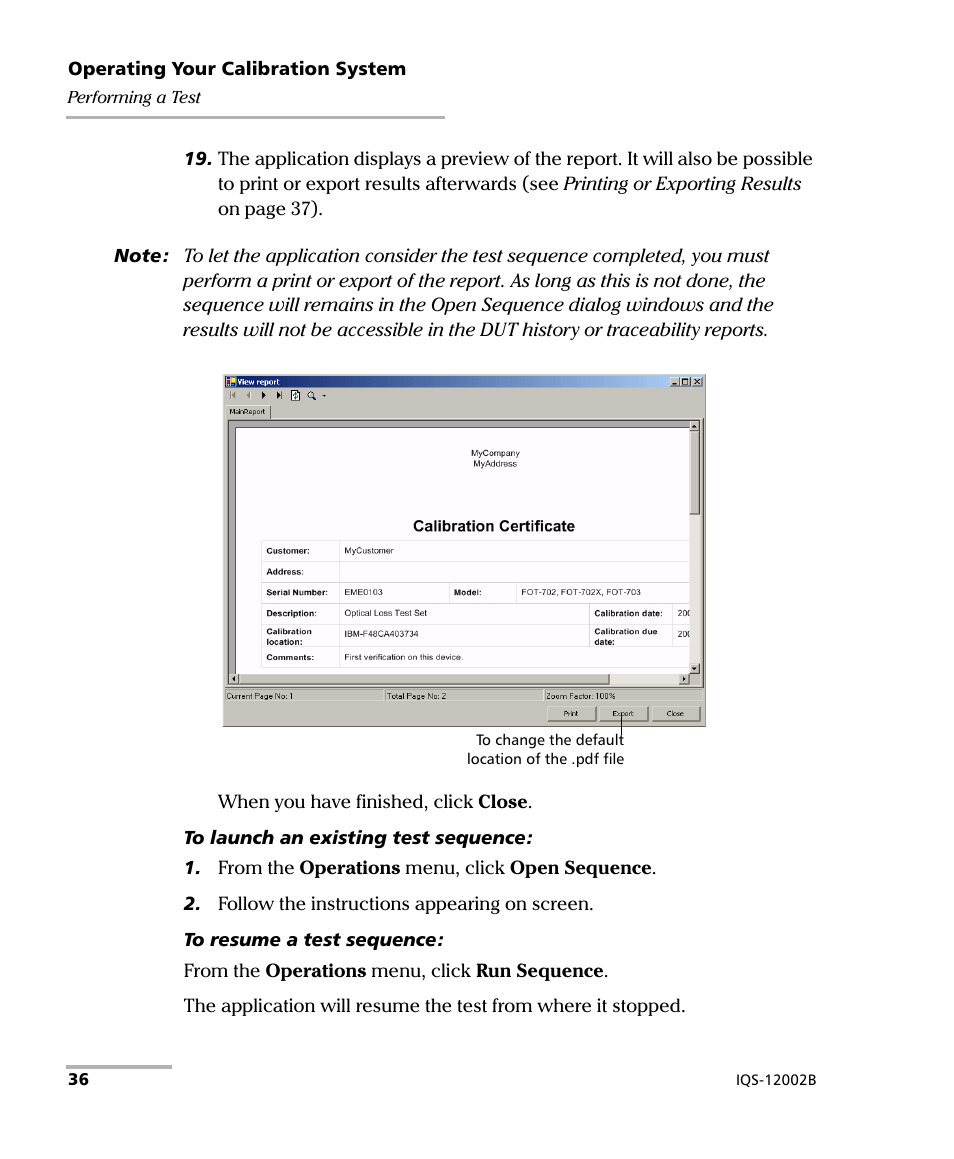 EXFO IQS-12002B Calibration System User Manual | Page 40 / 108