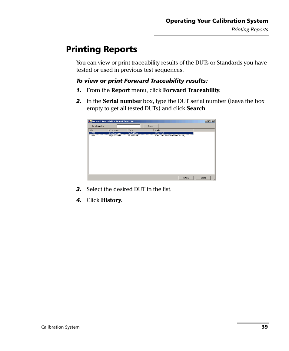 Printing reports | EXFO IQS-12002B Calibration System User Manual | Page 43 / 108