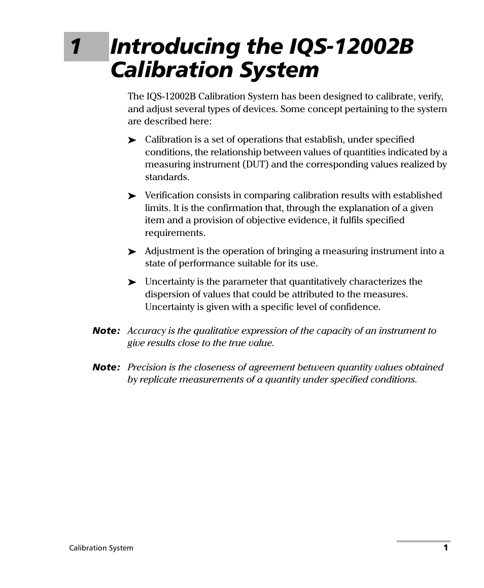 1 introducing the iqs-12002b calibration system | EXFO IQS-12002B Calibration System User Manual | Page 5 / 108