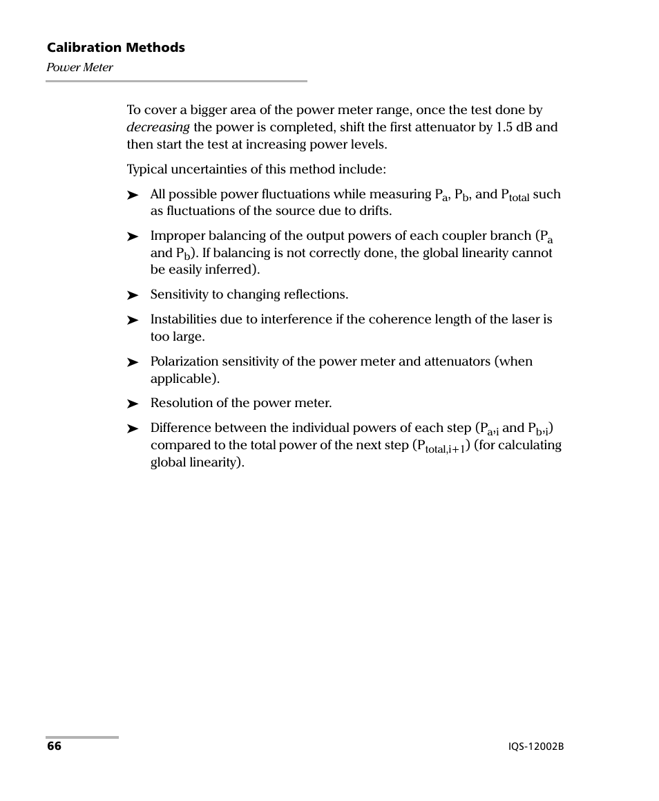 EXFO IQS-12002B Calibration System User Manual | Page 70 / 108