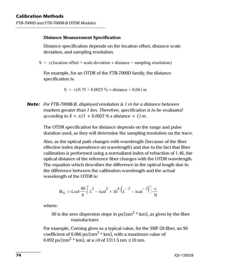 EXFO IQS-12002B Calibration System User Manual | Page 78 / 108