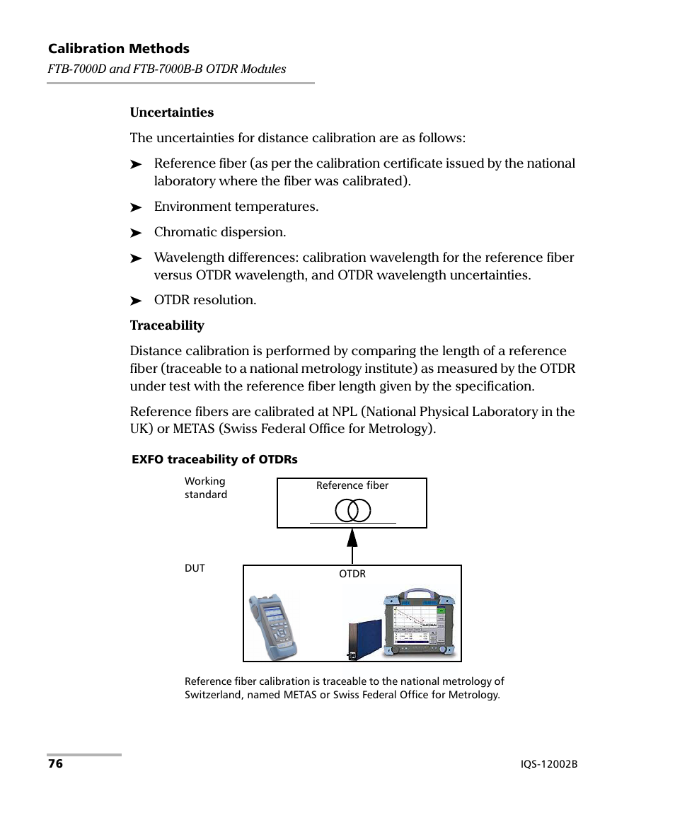 EXFO IQS-12002B Calibration System User Manual | Page 80 / 108