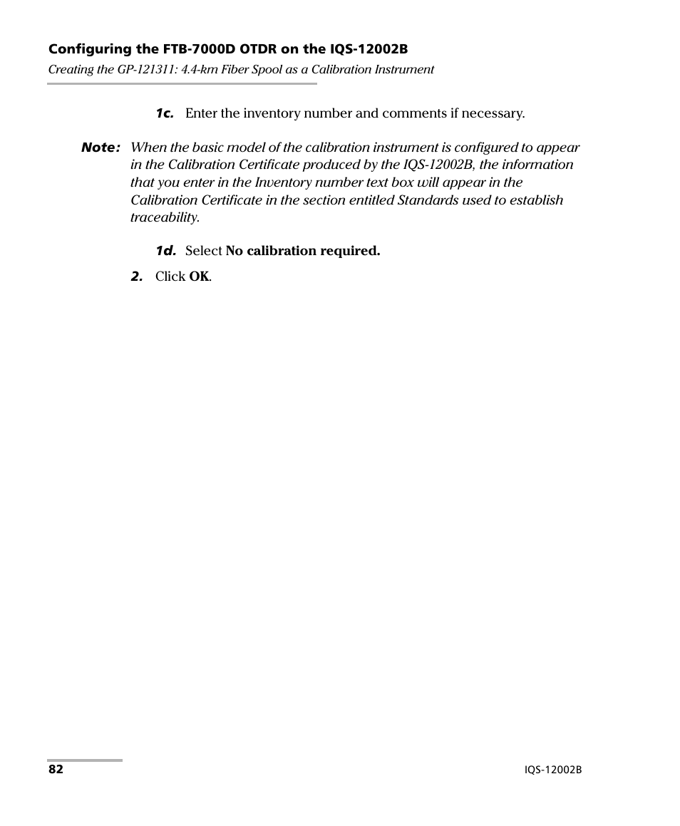 EXFO IQS-12002B Calibration System User Manual | Page 86 / 108