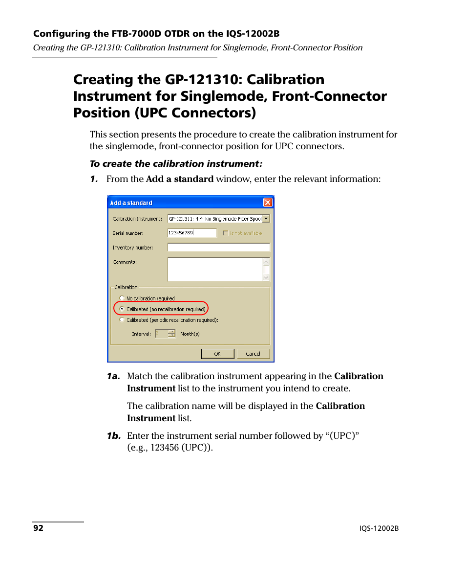 Upc connectors) | EXFO IQS-12002B Calibration System User Manual | Page 96 / 108