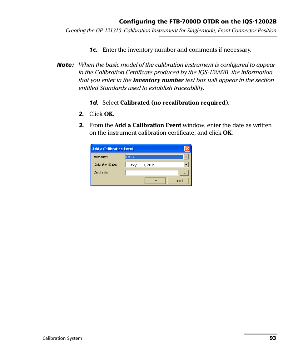 EXFO IQS-12002B Calibration System User Manual | Page 97 / 108