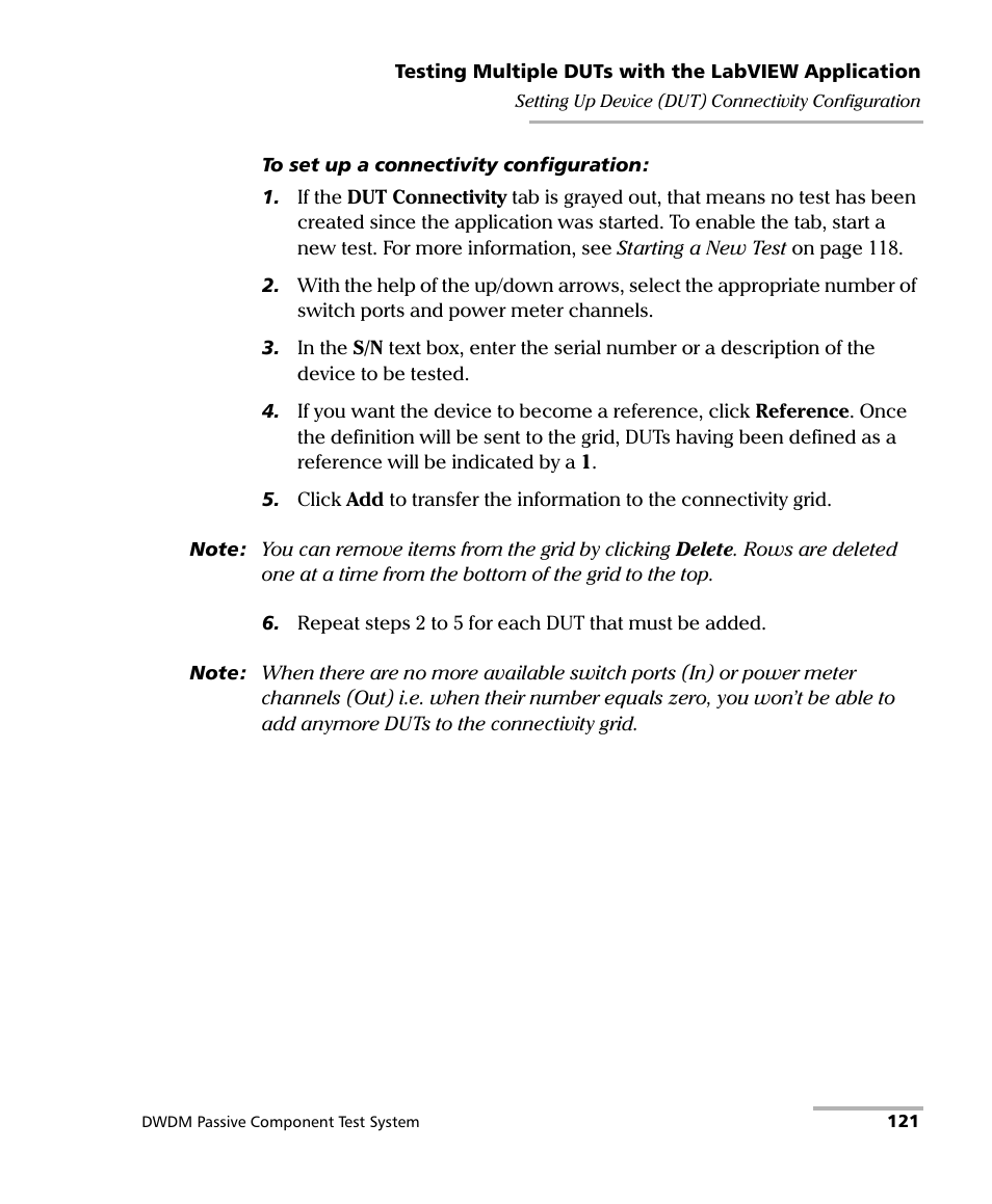 EXFO IQS-12004B DWDM Passive Component Test System for IQS-500 User Manual | Page 133 / 437