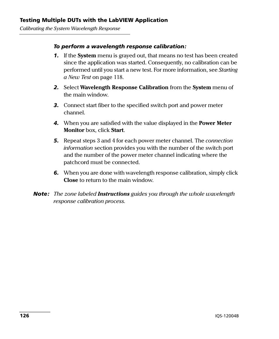 EXFO IQS-12004B DWDM Passive Component Test System for IQS-500 User Manual | Page 138 / 437