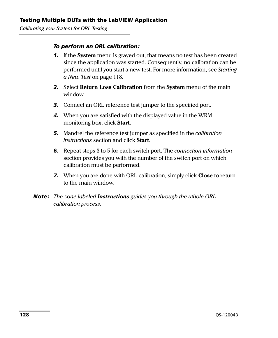 EXFO IQS-12004B DWDM Passive Component Test System for IQS-500 User Manual | Page 140 / 437