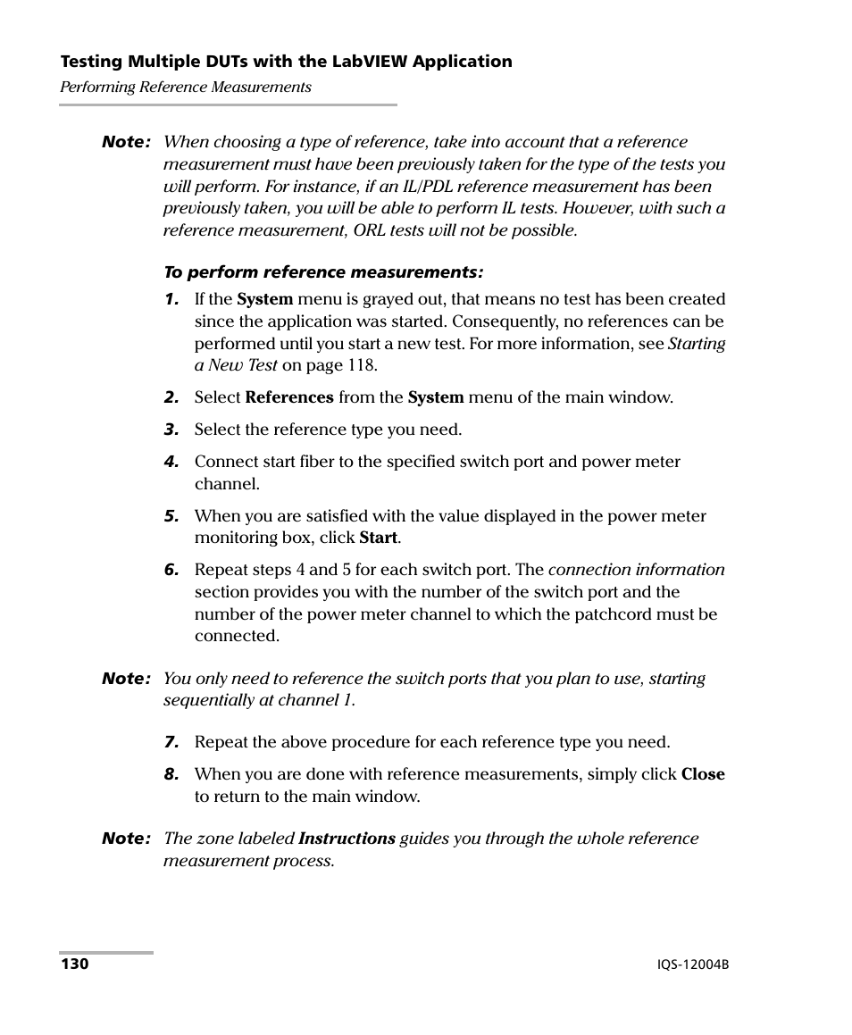 EXFO IQS-12004B DWDM Passive Component Test System for IQS-500 User Manual | Page 142 / 437
