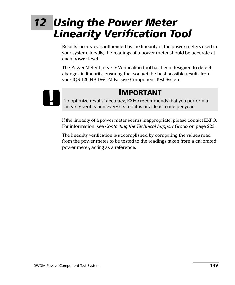 EXFO IQS-12004B DWDM Passive Component Test System for IQS-500 User Manual | Page 161 / 437