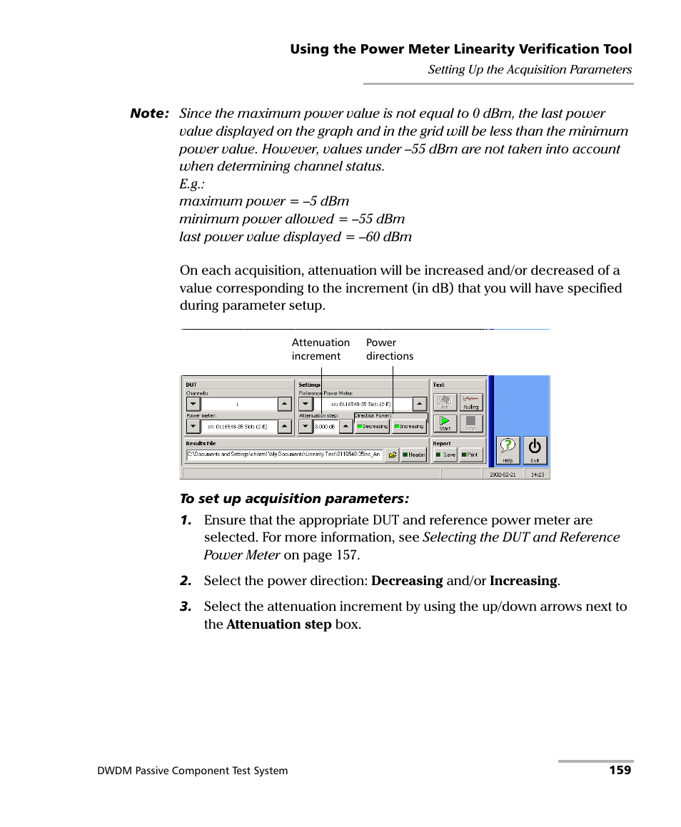 EXFO IQS-12004B DWDM Passive Component Test System for IQS-500 User Manual | Page 171 / 437