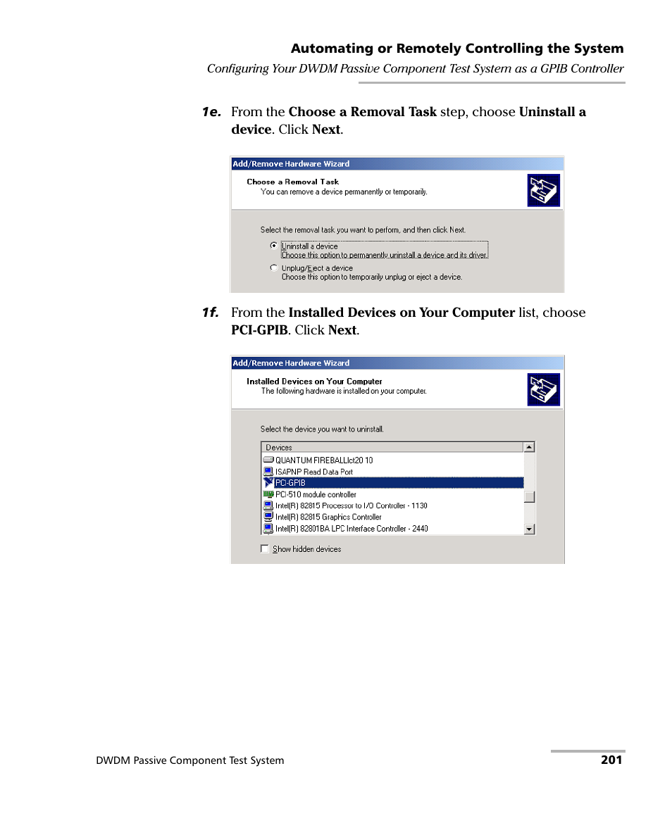 EXFO IQS-12004B DWDM Passive Component Test System for IQS-500 User Manual | Page 213 / 437