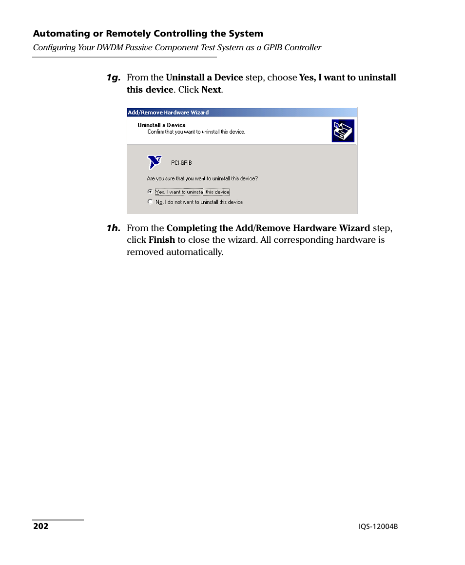EXFO IQS-12004B DWDM Passive Component Test System for IQS-500 User Manual | Page 214 / 437