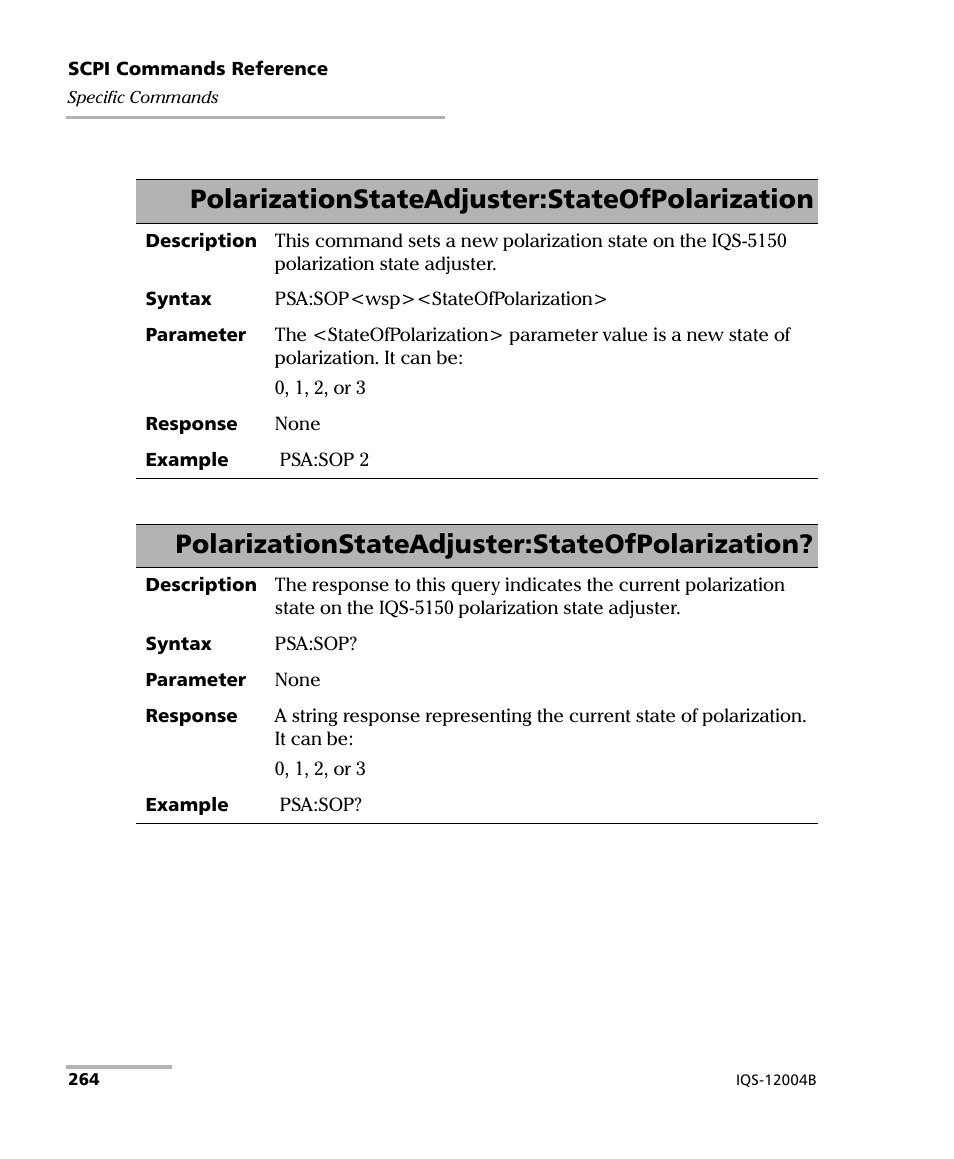 Polarizationstateadjuster:stateofpolarization | EXFO IQS-12004B DWDM Passive Component Test System for IQS-500 User Manual | Page 276 / 437