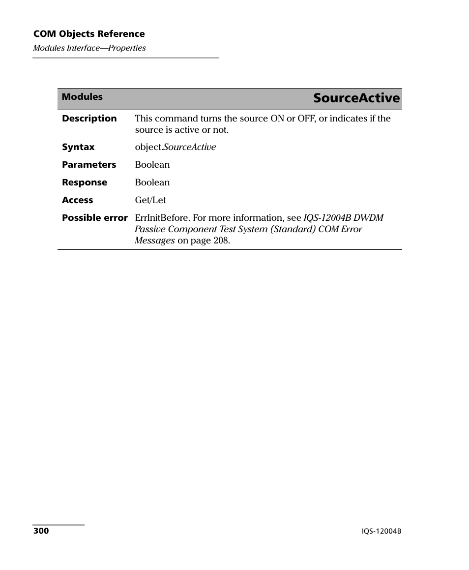 Sourceactive | EXFO IQS-12004B DWDM Passive Component Test System for IQS-500 User Manual | Page 312 / 437