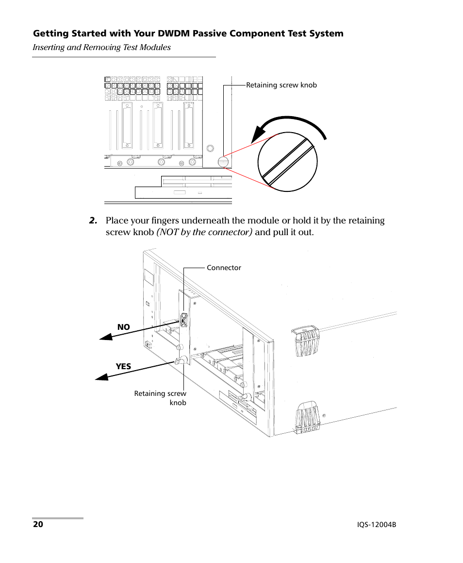 EXFO IQS-12004B DWDM Passive Component Test System for IQS-500 User Manual | Page 32 / 437