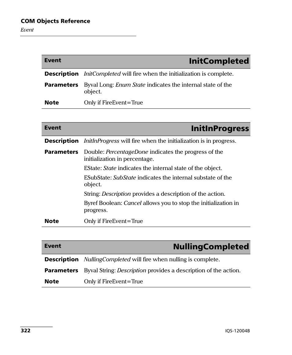 Initcompleted, Initinprogress, Nullingcompleted | EXFO IQS-12004B DWDM Passive Component Test System for IQS-500 User Manual | Page 334 / 437