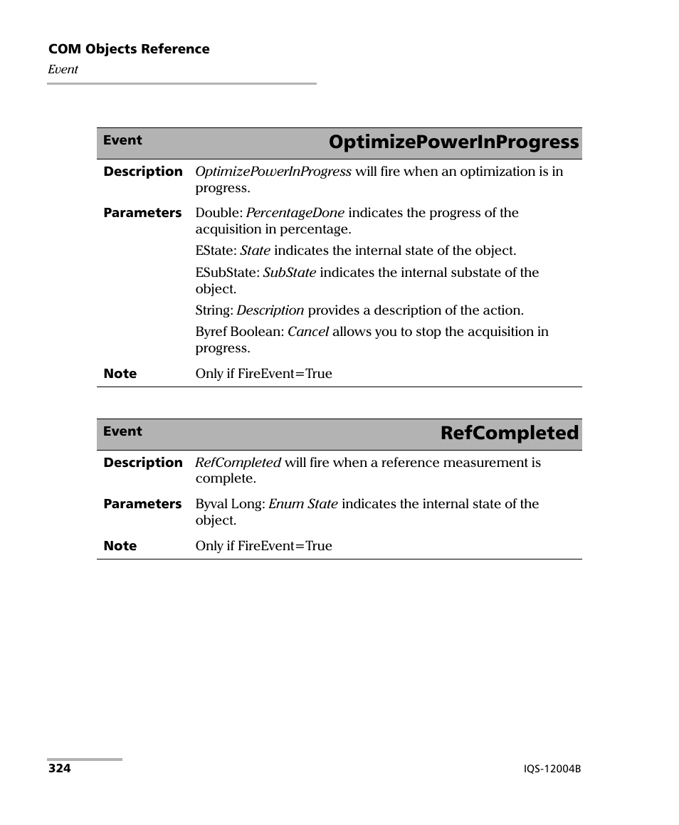 Optimizepowerinprogress, Refcompleted | EXFO IQS-12004B DWDM Passive Component Test System for IQS-500 User Manual | Page 336 / 437