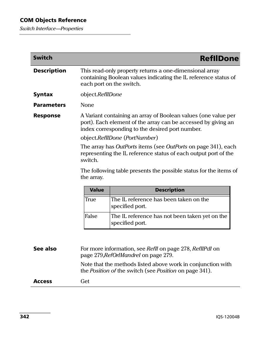Refildone | EXFO IQS-12004B DWDM Passive Component Test System for IQS-500 User Manual | Page 354 / 437