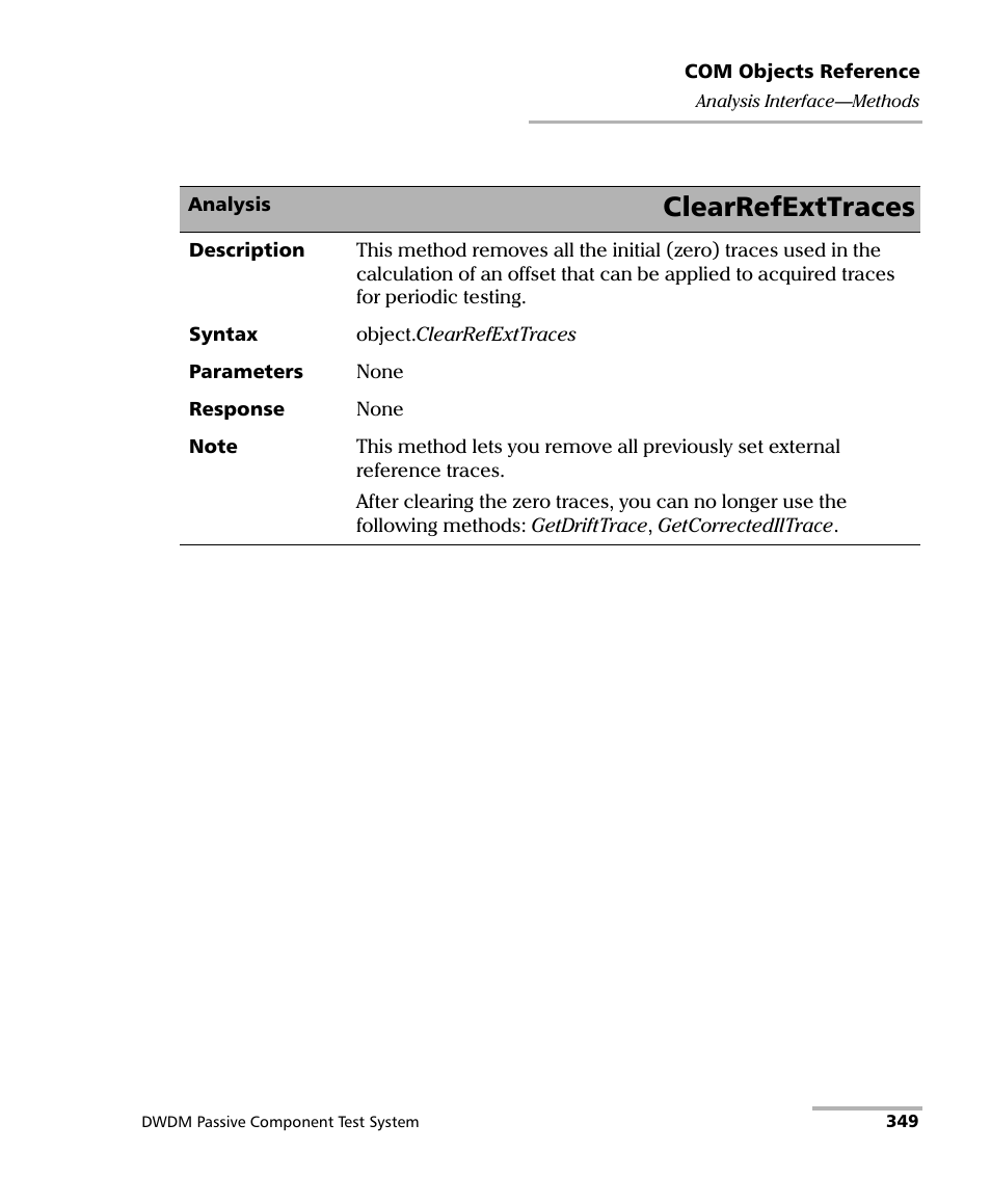 Clearrefexttraces | EXFO IQS-12004B DWDM Passive Component Test System for IQS-500 User Manual | Page 361 / 437