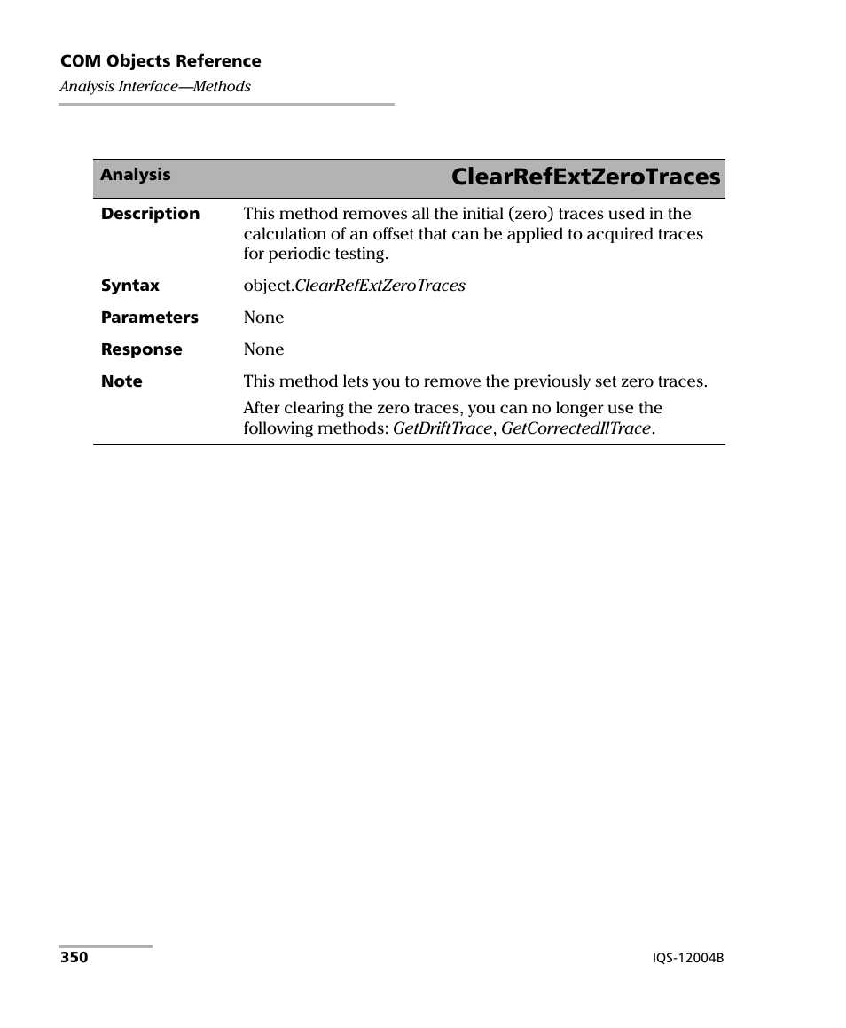 Clearrefextzerotraces | EXFO IQS-12004B DWDM Passive Component Test System for IQS-500 User Manual | Page 362 / 437