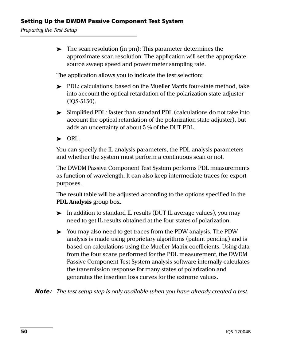 EXFO IQS-12004B DWDM Passive Component Test System for IQS-500 User Manual | Page 62 / 437