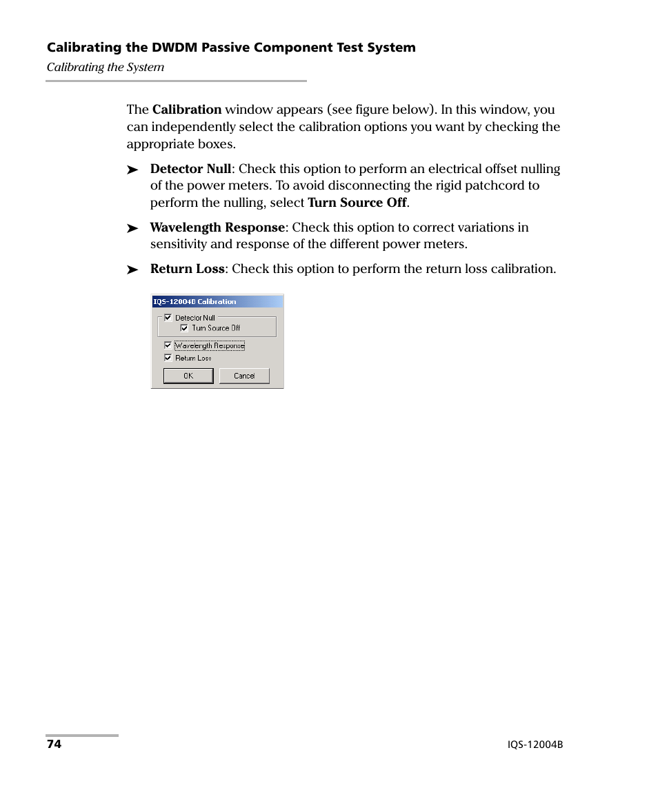 EXFO IQS-12004B DWDM Passive Component Test System for IQS-500 User Manual | Page 86 / 437