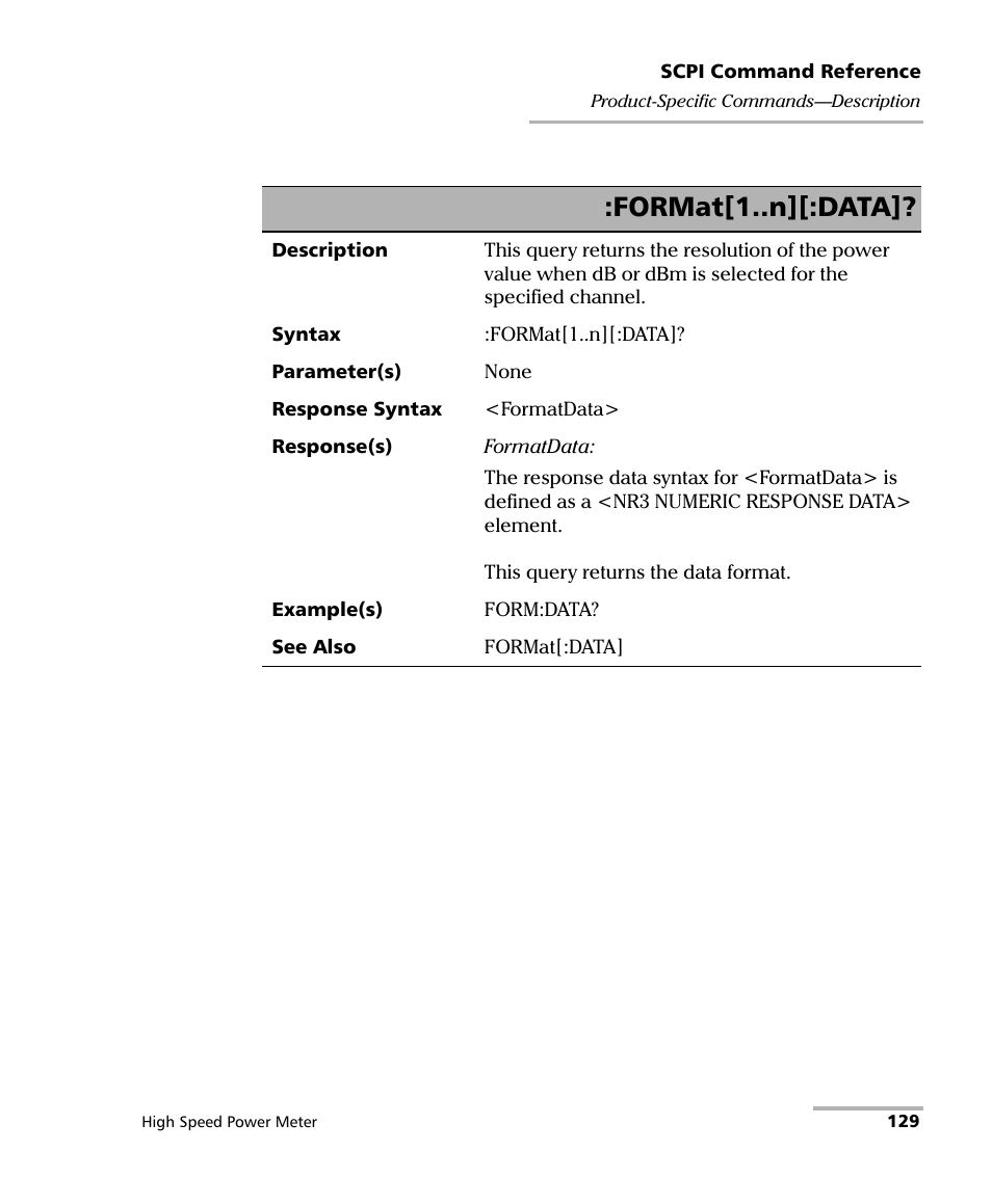 Format[1..n][:data | EXFO IQS-1600 High-Speed Power Meter for IQS-500/600 User Manual | Page 137 / 238