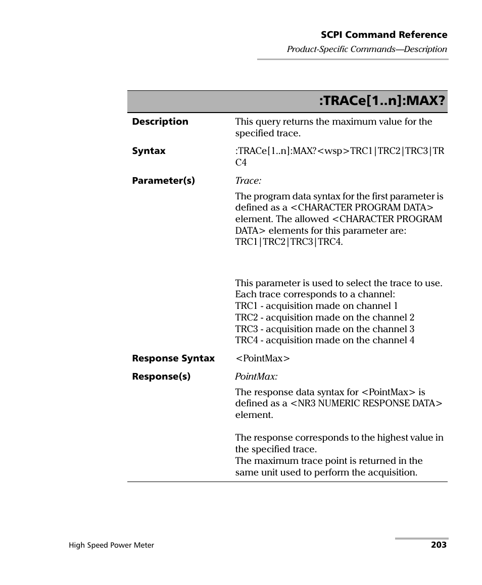 Trace[1..n]:max | EXFO IQS-1600 High-Speed Power Meter for IQS-500/600 User Manual | Page 211 / 238