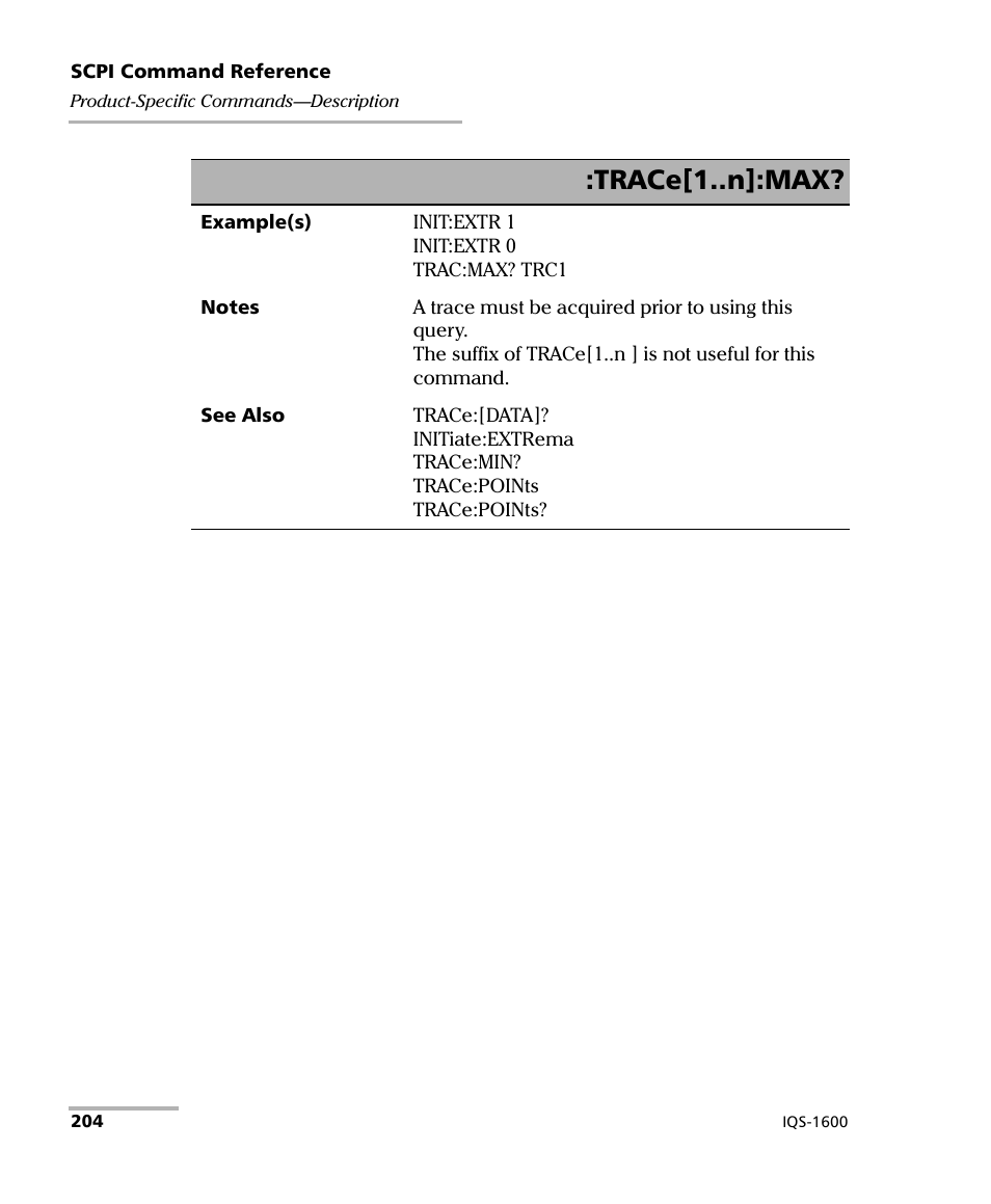 Trace[1..n]:max | EXFO IQS-1600 High-Speed Power Meter for IQS-500/600 User Manual | Page 212 / 238