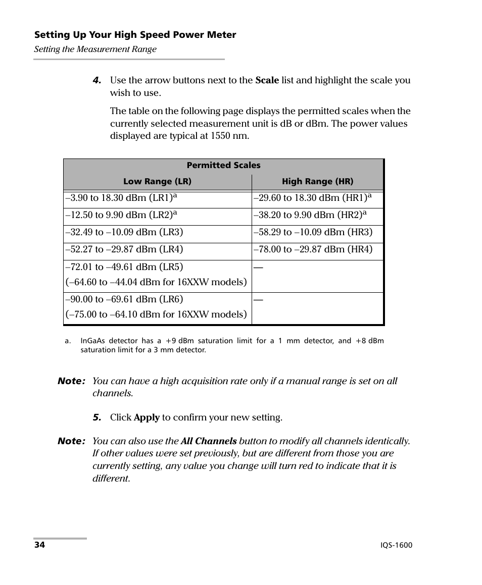EXFO IQS-1600 High-Speed Power Meter for IQS-500/600 User Manual | Page 42 / 238