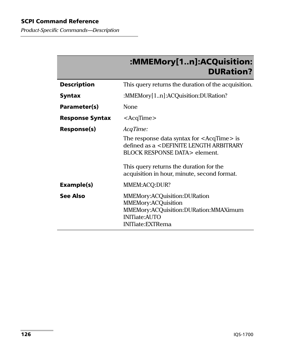 EXFO IQS-1700 High Performance Power Meter for IQS-500/600 User Manual | Page 134 / 204