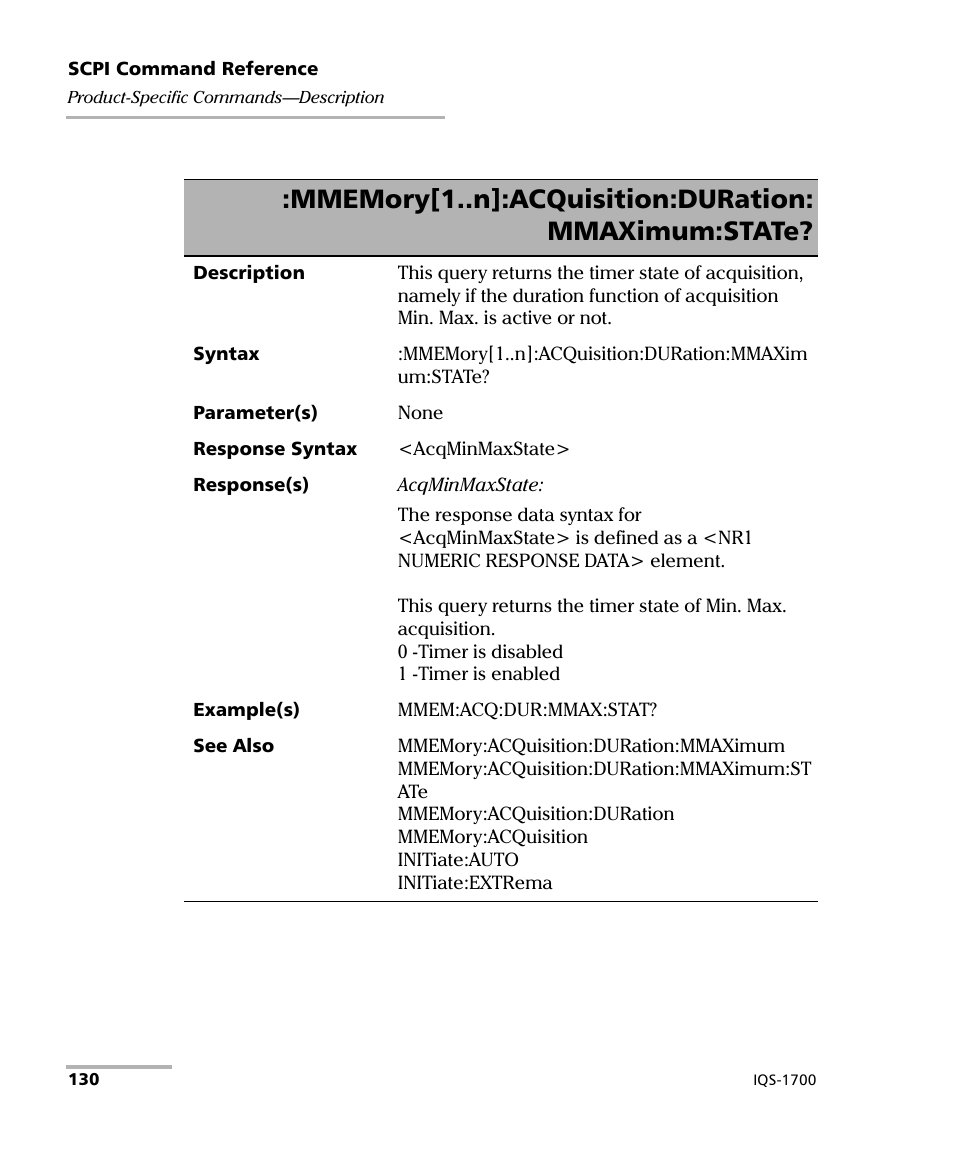 EXFO IQS-1700 High Performance Power Meter for IQS-500/600 User Manual | Page 138 / 204