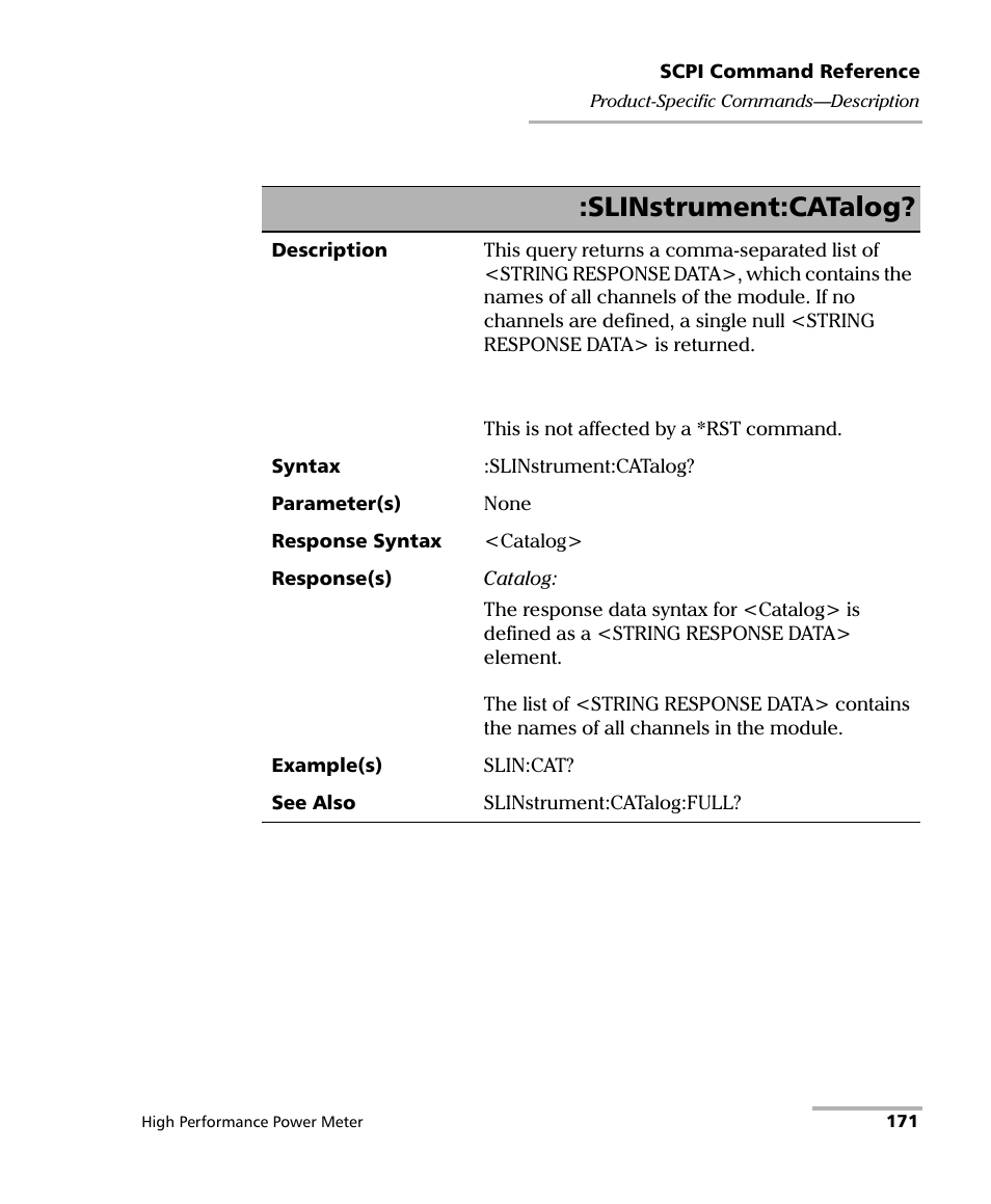 Slinstrument:catalog | EXFO IQS-1700 High Performance Power Meter for IQS-500/600 User Manual | Page 179 / 204