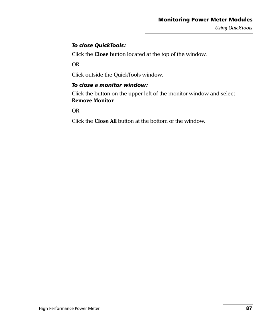 EXFO IQS-1700 High Performance Power Meter for IQS-500/600 User Manual | Page 95 / 204