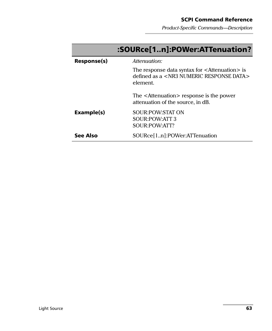 Source[1..n]:power:attenuation | EXFO IQS-2100 Light Source for IQS-500/600 User Manual | Page 69 / 82