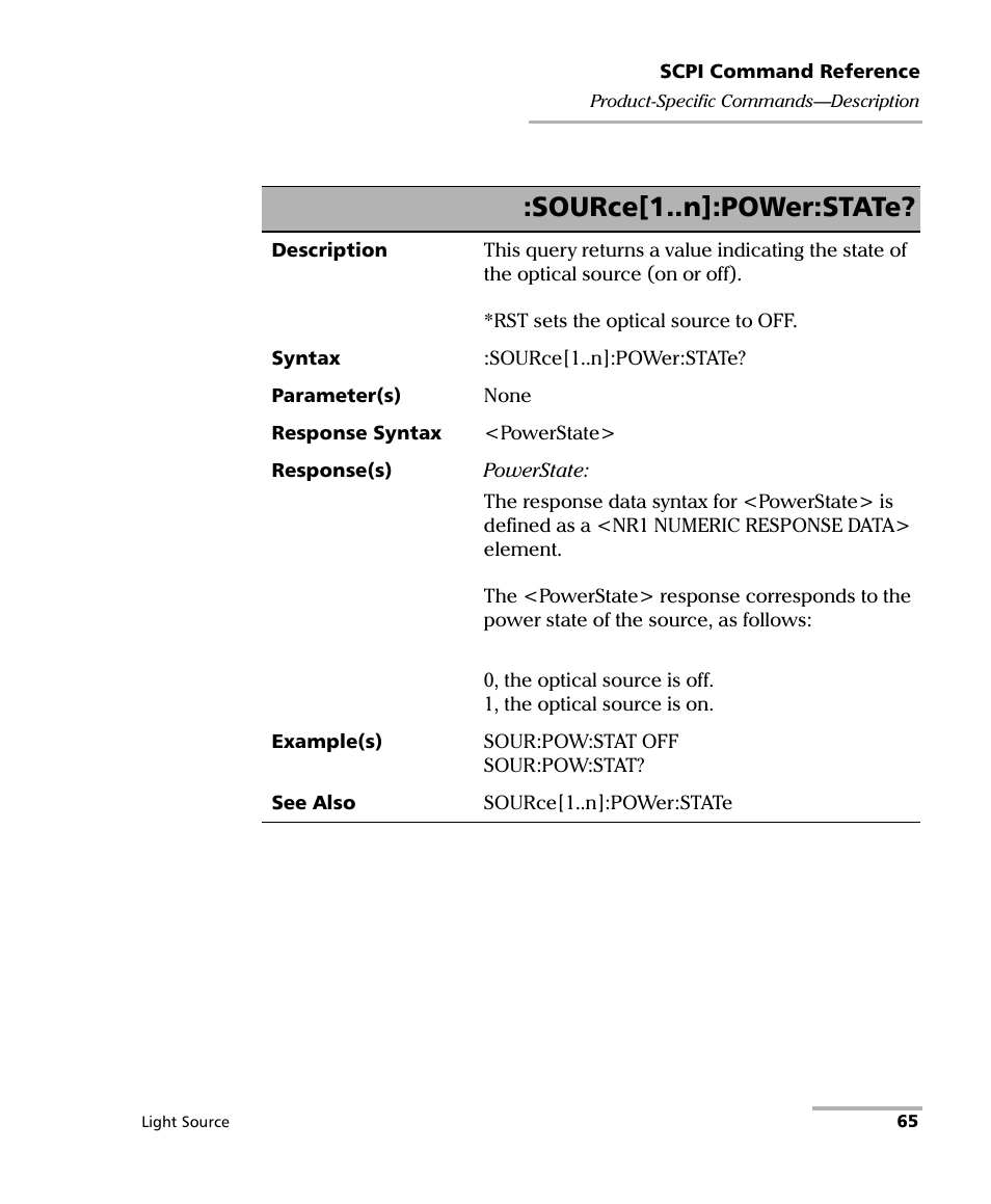 Source[1..n]:power:state | EXFO IQS-2100 Light Source for IQS-500/600 User Manual | Page 71 / 82