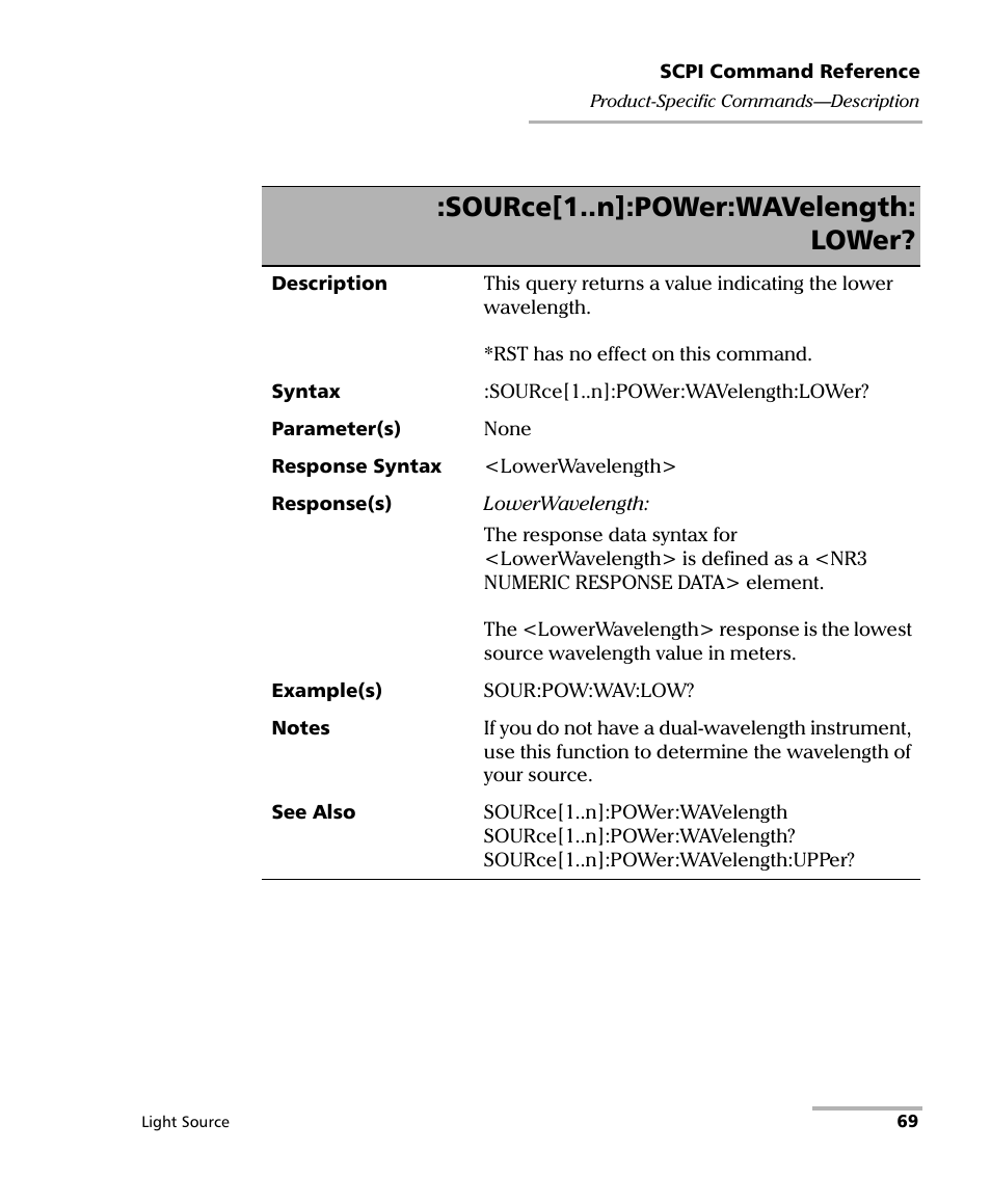 Source[1..n]:power:wavelength: lower | EXFO IQS-2100 Light Source for IQS-500/600 User Manual | Page 75 / 82