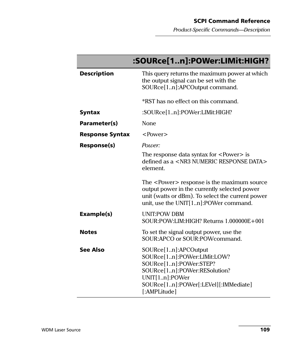 Source[1..n]:power:limit:high | EXFO IQS-2400 WDM Laser Source for IQS-500/600 User Manual | Page 115 / 194